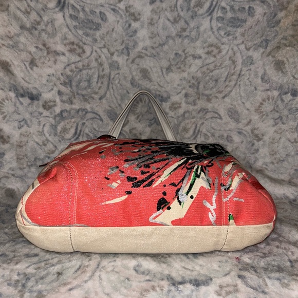 Coach Poppy K1182-19029 Flower Sequin Glam Tote Shoulder HandBag - Picture 6 of 8